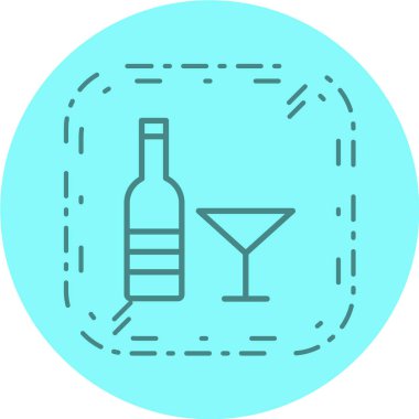  Gıda ve içecek Web ikonu vektör illüstrasyonu