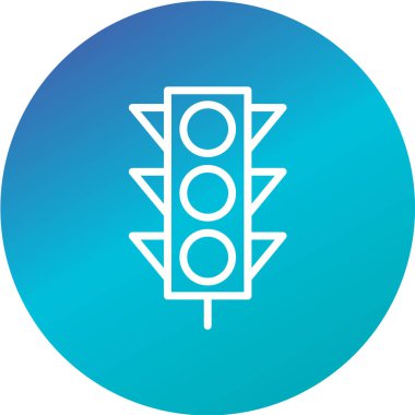 Yol simgesi, vektör illüstrasyonu