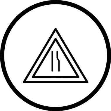 Yol simgesi, vektör illüstrasyonu