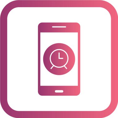 Modern telefon simgesinin vektör illüstrasyonu 