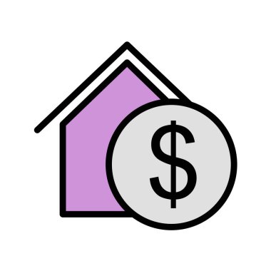 finansal para simgesi, vektör illüstrasyonu