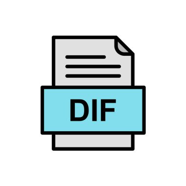 dosya biçimi simgesi, vektör illüstrasyonu