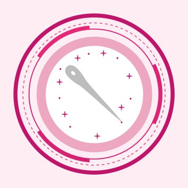 İğne Simgesi Moda Biçimi Ayrı Arka Gruplandırılmış