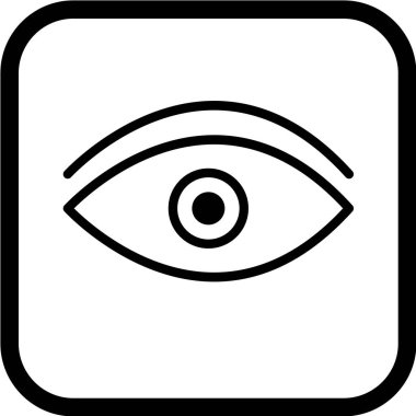 Göz simgesi vektör illüstrasyonu