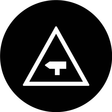 Yol simgesi, vektör illüstrasyonu