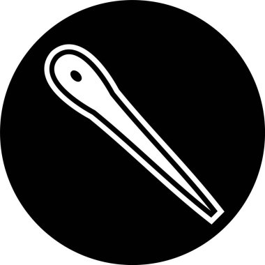 İğne Simgesi Moda Biçimi İzole Arkaplan