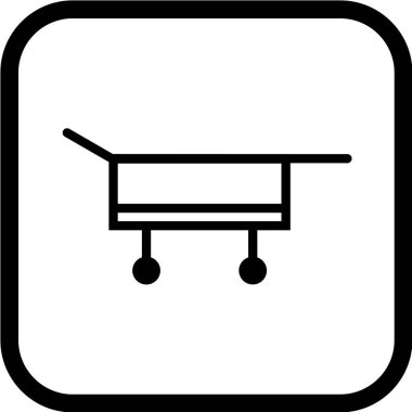 tıbbi ve sağlık çizgisi vektör simgesi.