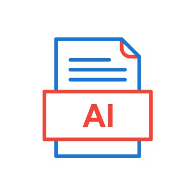 dosya biçimi simgesi, vektör illüstrasyonu