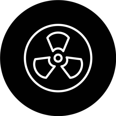Radyoaktif simgenin vektör çizimi