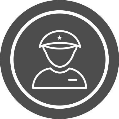  Moda Biçimli Teğmen Simgesi İzole Arkaplan