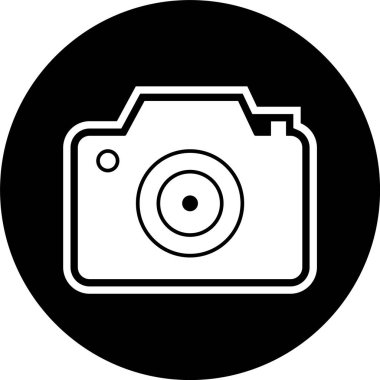 Kamera Simgesi Moda Biçiminde İzole Arkaplan