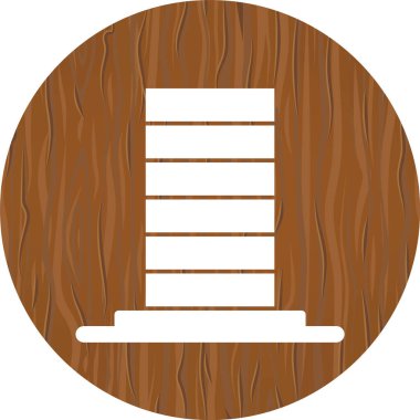 Moda Biçimli Skycraper Simgesi İzole Arkaplan