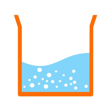 Bir kokteyl ikonunun vektör illüstrasyonu