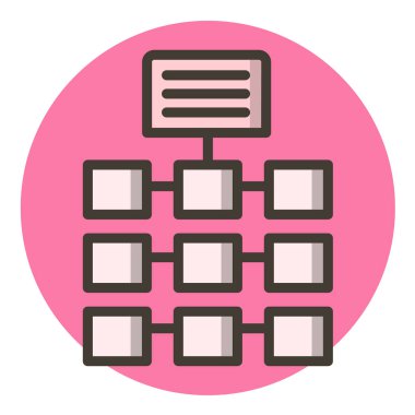 Seo çizgi simgesinin vektör illüstrasyonu