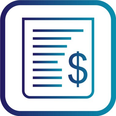 Dolar işareti vektör simgesi