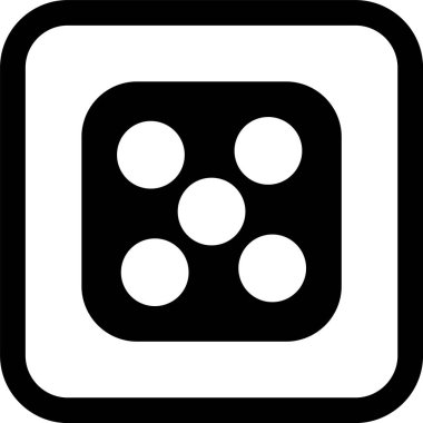 Zar Beş Simgesi Stili İzole Arkaplan