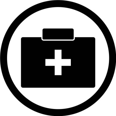 tıbbi torba simgesi vektörü