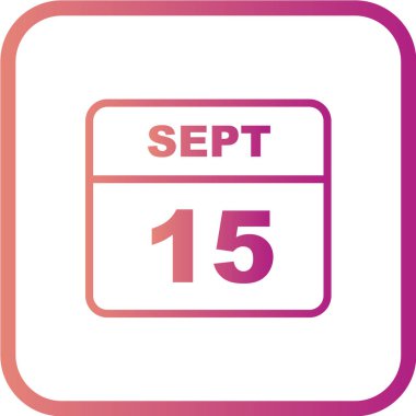 Takvim simgesinin vektör illüstrasyonu 