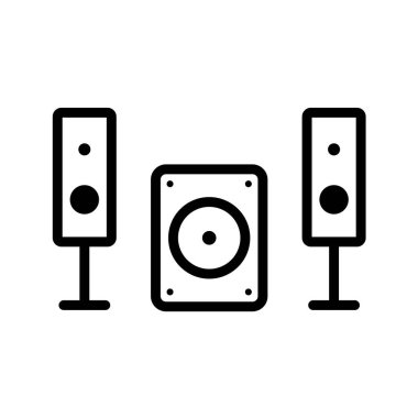 Modern müzik simgesinin vektör illüstrasyonu