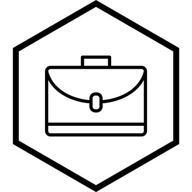 Moda Biçiminde Portföy Simgesi İzole Arkaplan