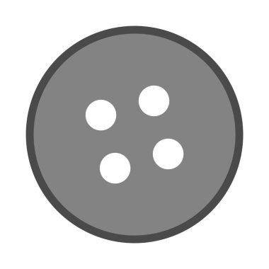 Düğme Simgesi Moda Biçimi İzole Arkaplan