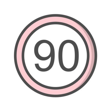 Yol simgesi, vektör illüstrasyonu