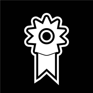 Madalya ikon vektör illüstrasyonu