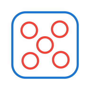 Zar Beş Simgesi Stili İzole Arkaplan