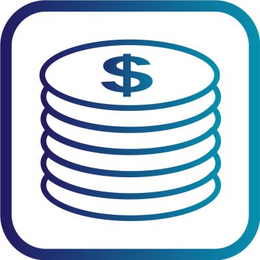 Dolar simgesi, vektör iilüstrasyonu