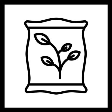 bitki simgesi vektör illüstrasyonu