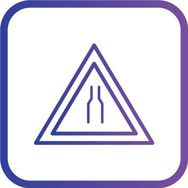 Yol simgesi, vektör illüstrasyonu