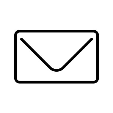 zarf e- posta simgesi, vektör illüstrasyonu