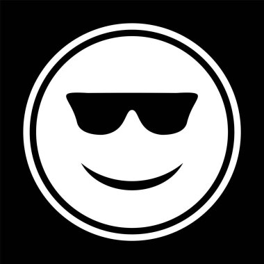 Havalı Emoji Simgesi Moda Tarzı İzole Arkaplan