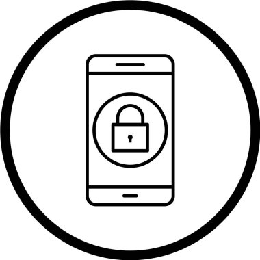 Modern telefon simgesinin vektör illüstrasyonu 