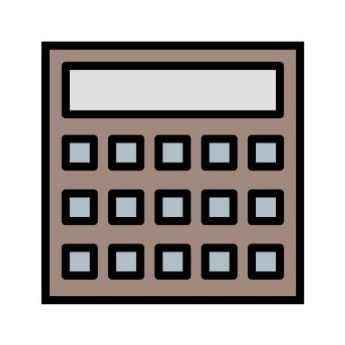 hesap makinesi simgesi tasarımı, vektör illüstrasyonu