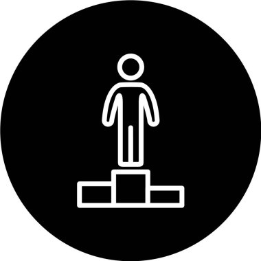 İnsan siluetinin vektör simgesi