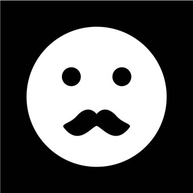 Gülümseme simgesi, vektör illüstrasyonu