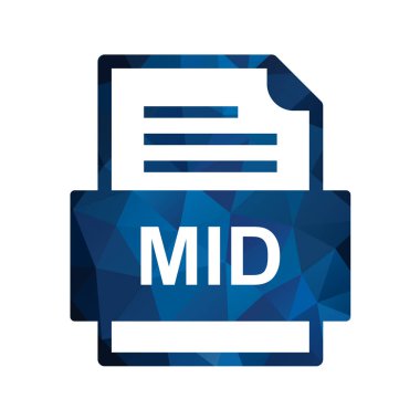 dosya biçimi simgesi, vektör illüstrasyonu