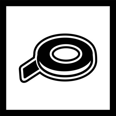 Teyp Simgesi Moda Biçiminde İzole Arkaplan 