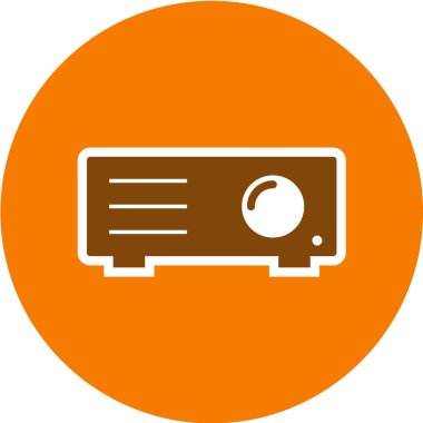 Gölgesi olan yuvarlak bir dairenin vektör simgesi