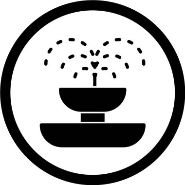 fıskiye ağ simgesi vektör illüstrasyonu 