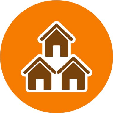 Emlak simgesi vektör illüstrasyonu 