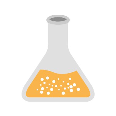 Laboratuvar şişe simgesinin vektör illüstrasyonu