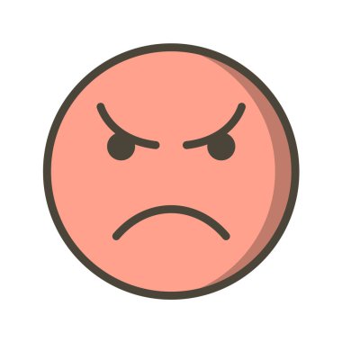 yüz ifadesi simgesi vektör illüstrasyon grafik tasarımı