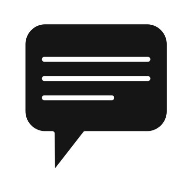 konuşma balonu simgesi, vektör illüstrasyonu