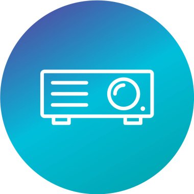 vektör illüstrasyonu, radyonun basit simgesi 