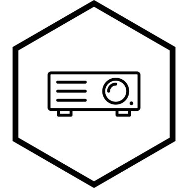 Projektör Simgesi Moda Biçiminde İzole Arkaplan