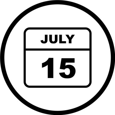 Takvim simgesi tasarımı, vektör illüstrasyonu