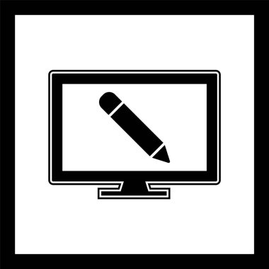 Çevrimiçi Eğitim Simgesi Eğilimli İzole Arkaplan      