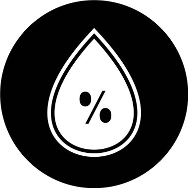 Bir damla su ikonunun vektör illüstrasyonu